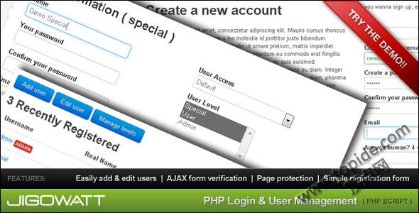 PHP Login &PHP 用户管理 v3.21