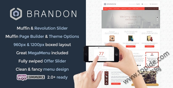 Brandon v1.7.3 – 响应式多用途 WordPress 主题