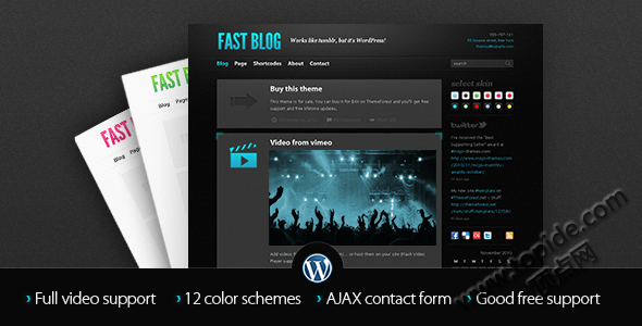 Fast Blog v1.7.2 – WordPress 主题