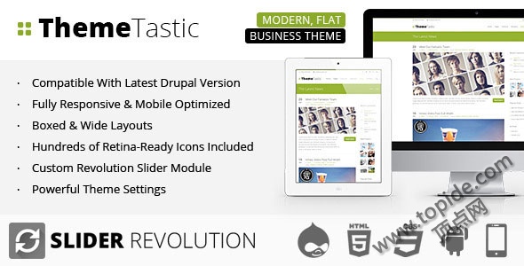 ThemeTastic - Flat Responsive Drupal Theme