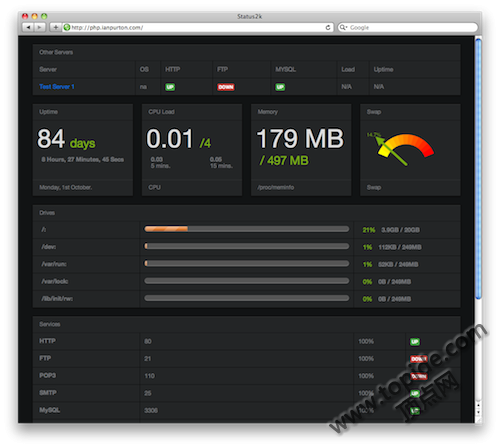 Server Statistics Dashboard - 服务器统计面板