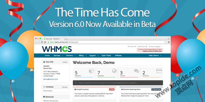 WHMCS V6.0.0 测试1版 未破解