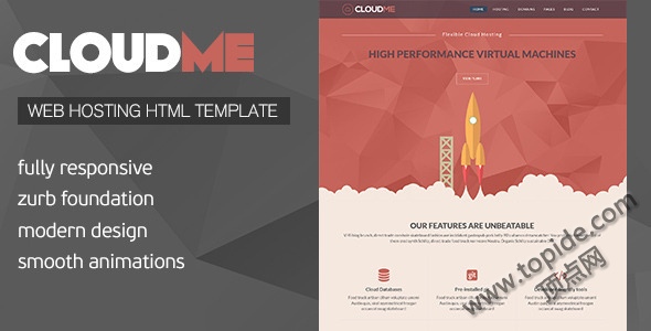 CloudMe - HTML+WHMCS模板