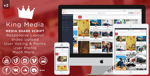 King MEDIA v3.0 – PHP媒体分享程序