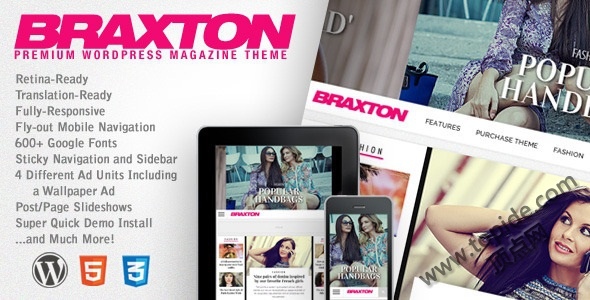Braxton v3.0.2 – 专业的WordPress杂志类主题
