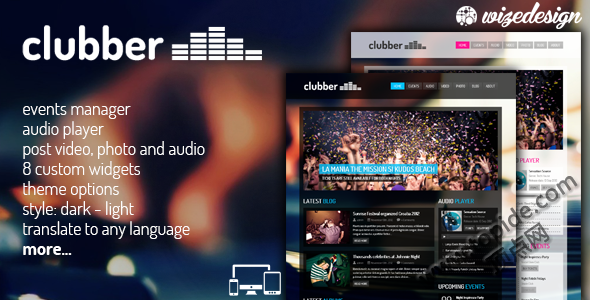 Clubber v2.6.1 – 音乐类 WordPress 主题