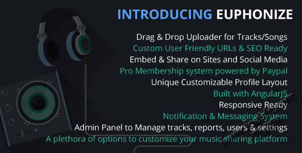 Euphonize v1.2.0 -PHP音乐分享 & 社交平台
