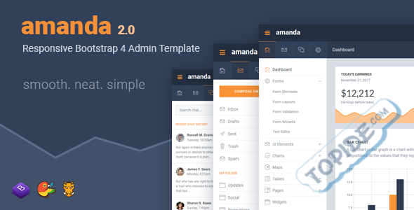 Amanda V2.0 - 基于BootStrap 后台管理模板