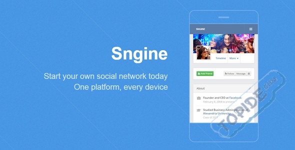 Sngine v2.5.5 - PHP社交平台源码