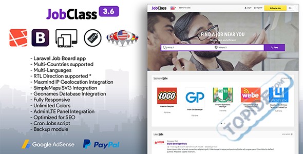 JobClass v3.6 -带地理位置的求职招聘程序