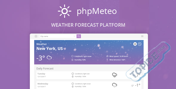 phpMeteo v1.6 - PHP天气预报平台