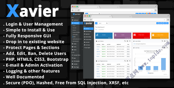 Xavier v3.1.5 - PHP用户登录管理系统