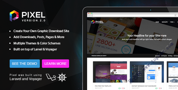 Pixel v2.0.5 - PHP专业的下载系统源码