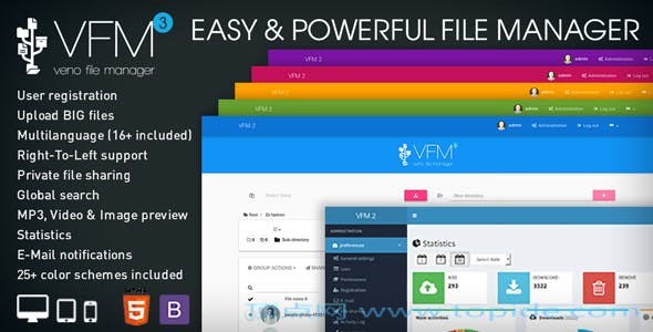 Veno File Manager v3.5.8 - PHP在线存储&分享源码