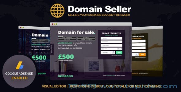 Domain Seller v1.0 - PHP域名销售停靠页面