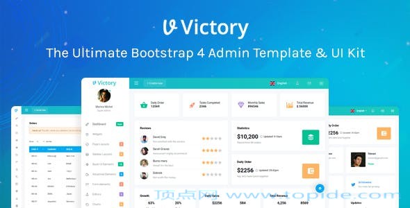 Victory v1.1.1 - Bootstrap 4 后台模板