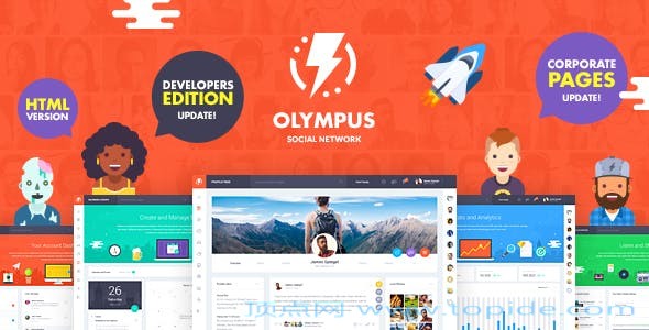 Olympus - 社交网HTML静态模板