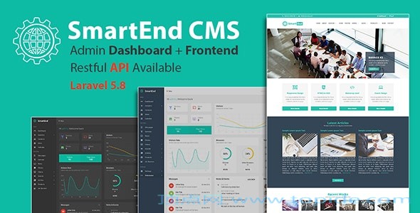 SmartEnd CMS v8.3.0 - 带前端和RESTful API的Laravel管理仪表盘