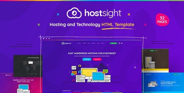 HostSite - 主机类 HTML 模板