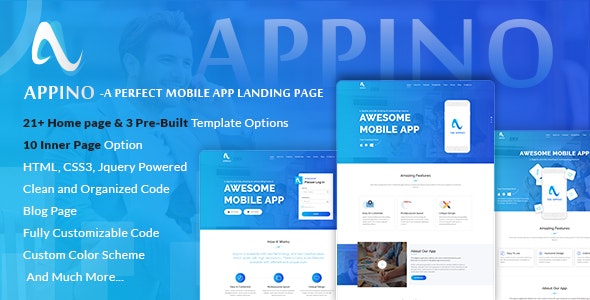 APPINO! - HTML端移动应用介绍展示页面