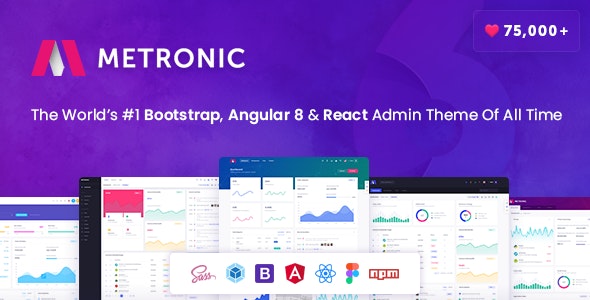Metronic v6.4.2 - Bootstrap 4, Angular 8, React 后台模板