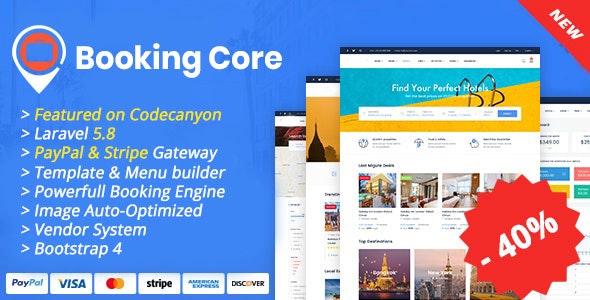 Booking Core v1.5.1 - PHP旅游预订系统