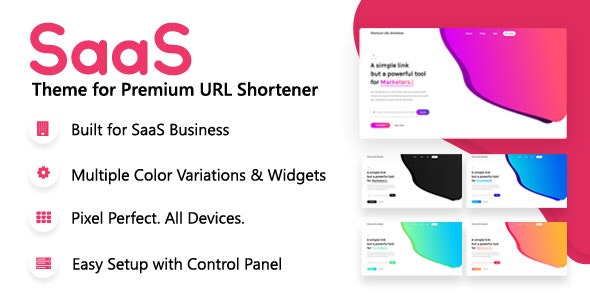 Premium URL Shortener 短网址系统的商业模板SaaS Theme v5.5