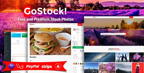 GoStock v3.9 - 免费和高级库存图片脚本