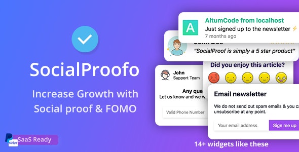 php在线社交信息推送系统 66SocialProofo v43.0.0 扩展授权开心版