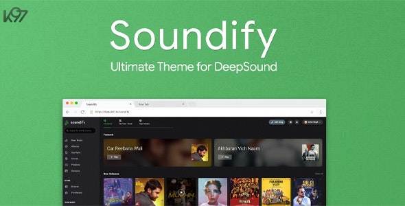 DeepSound 第三方主题模板 Soundify v1.5