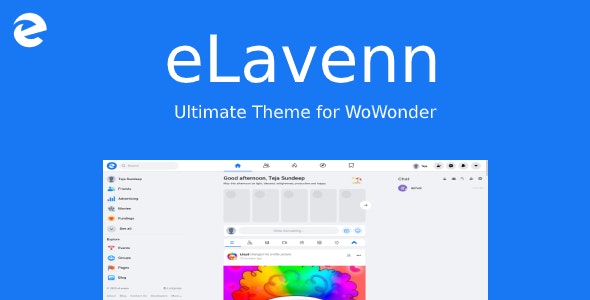 eLavenn v1.2 - WoWonder 主题模板