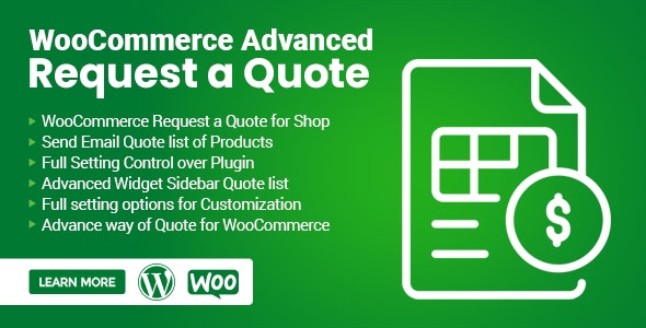 WooCommerce Advanced Request a Quote v1.0.9 - 高级询价客户询盘插件