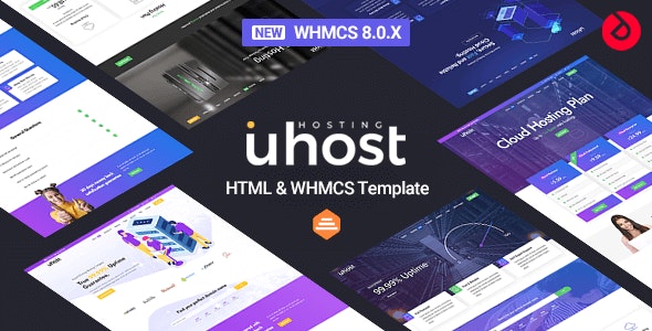 Uhost v1.4 - 主机 & WHMCS 模板 破解版