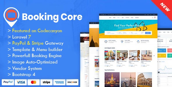 Booking Core v1.9.3 - PHP旅游预订系统