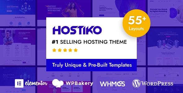 Hostiko v54.0 - WordPress WHMCS Hosting Theme