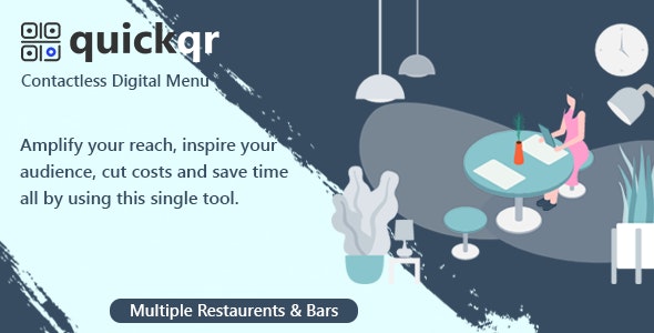 QuickQR-Saas v5.8 -PHP非接触式餐厅二维码菜单制作器