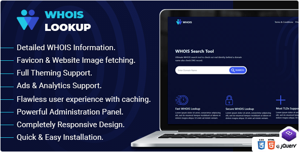 Whois Lookup v1.2 - PHP Whois 查询脚本