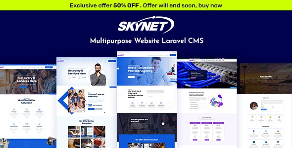 Skynet v3.2 – 多用途 Laravel CMS