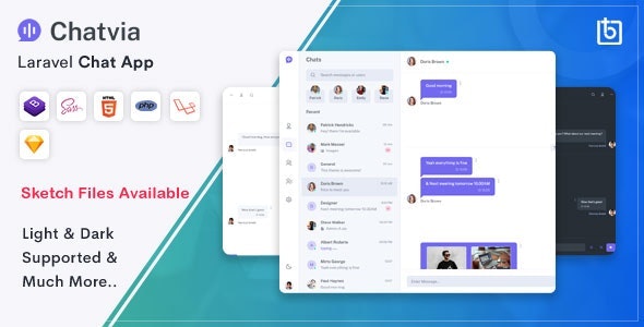 Chatvia v1.0.1 - Laravel 聊天应用