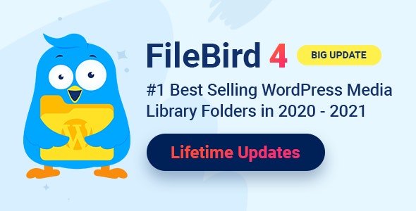 FileBird v4.7.6 - 媒体库文件夹管理WordPress插件