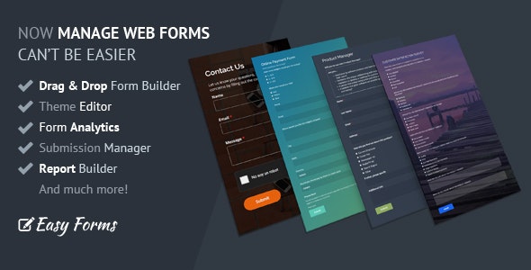 PHP高级在线表单源码 Easy Forms v2.0.5