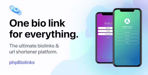 BioLinks v20.0.0 - 签名链接, 短网址 & 二维码生成器 (SAAS版)