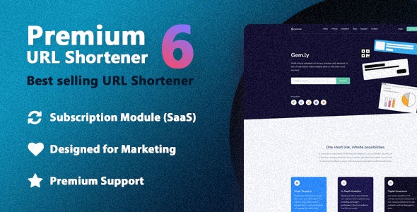 Premium URL Shortener v6.4.3 - PHP短网址商业破解版