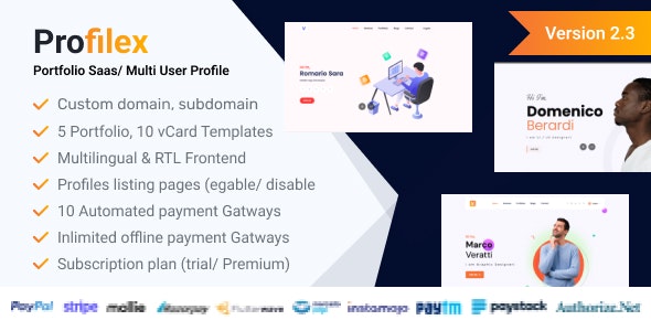 Profilex v2.2 - 多用户个人简介系统SAAS版