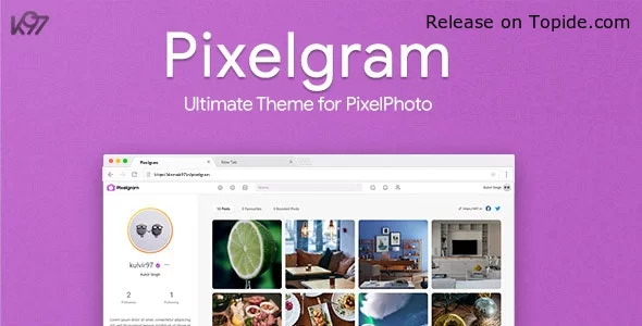 Pixelgram v1.4.2 - PixelPhoto 主题模板