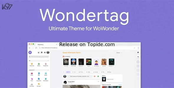 Wondertag v2.4.1 - WoWonder主题