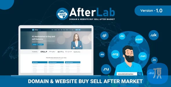 AfterLab v1.0 - 域名网站在线交易市场源码