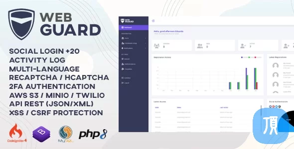 高级PHP登录和用户管理系统 WebGuard v1.4.0