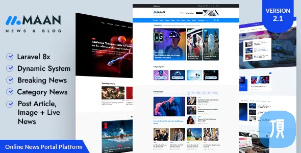 Maan News v2.0.1 - Laravel 新闻、博客、杂志系统