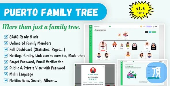 PHP在线家族树生成器源码 Puerto v1.5.5